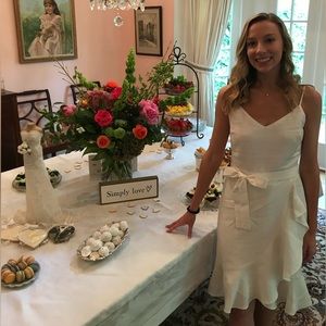 Banana Republic white poplin mini dress size:0